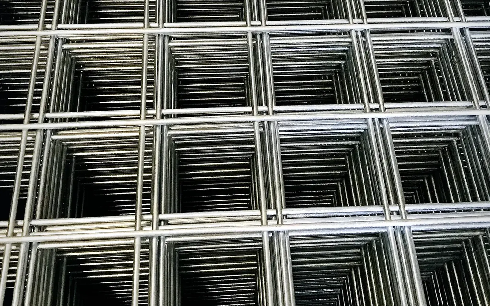 close-up welded mesh fence detail for specification and coating review